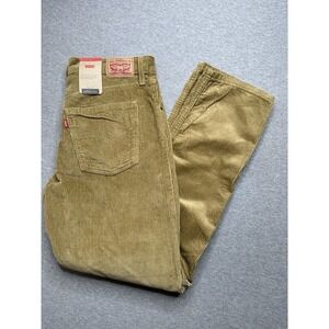Levis Pants Mens 31X30 Brown‎ Corduroy Classic Flat Front Straight Leg NWT
